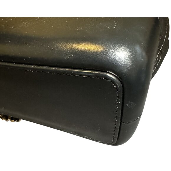 Chanel Black Quilted Leather Backpack With Chain Straps & CC Logo main image 5